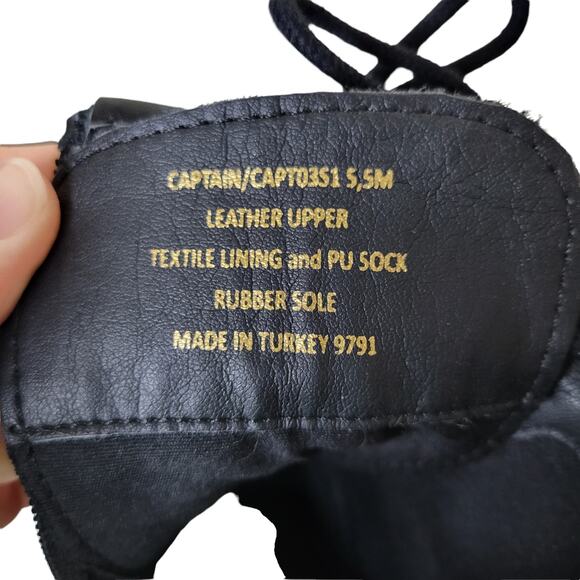 Steve Madden Captain Biker Combat Boots with Leather Straps/ Bling Size 5.5 - Picture 9 of 10